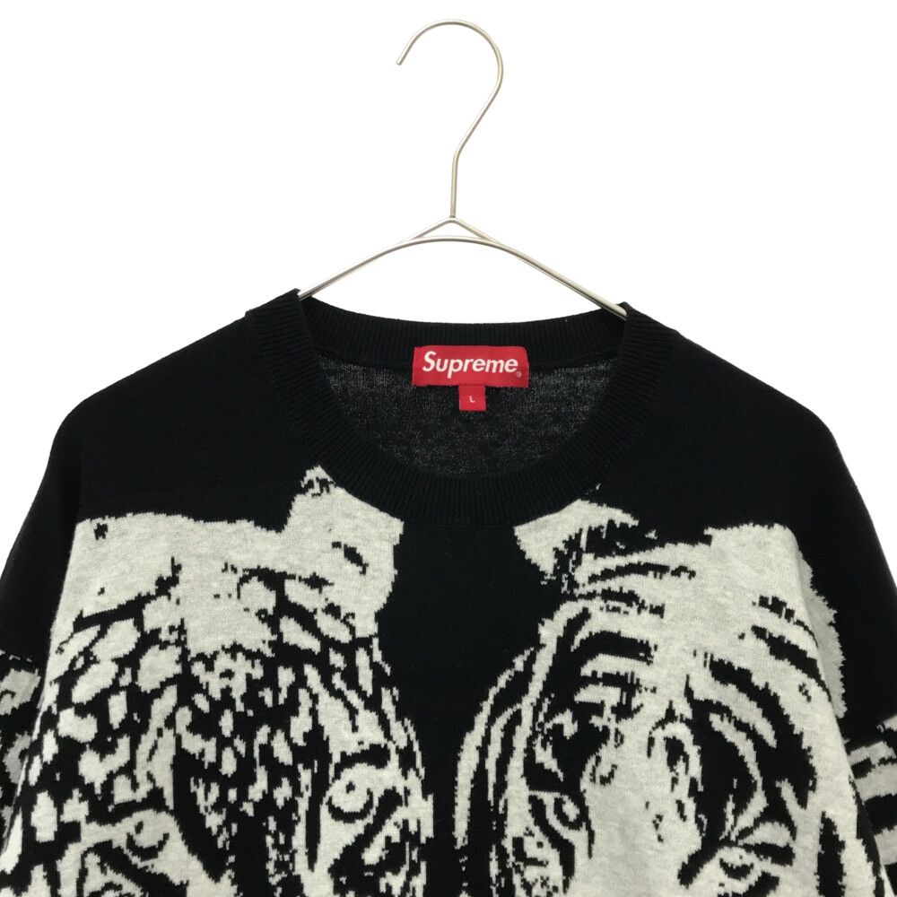 SUPREME (シュプリーム) 23SS Big Cats Jacquard L/S Top ビッグ