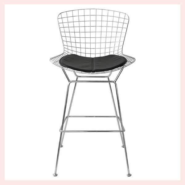 ハリー・ベルトイア ワイヤーチェア シルバー ミッドセンチュリー 楽天