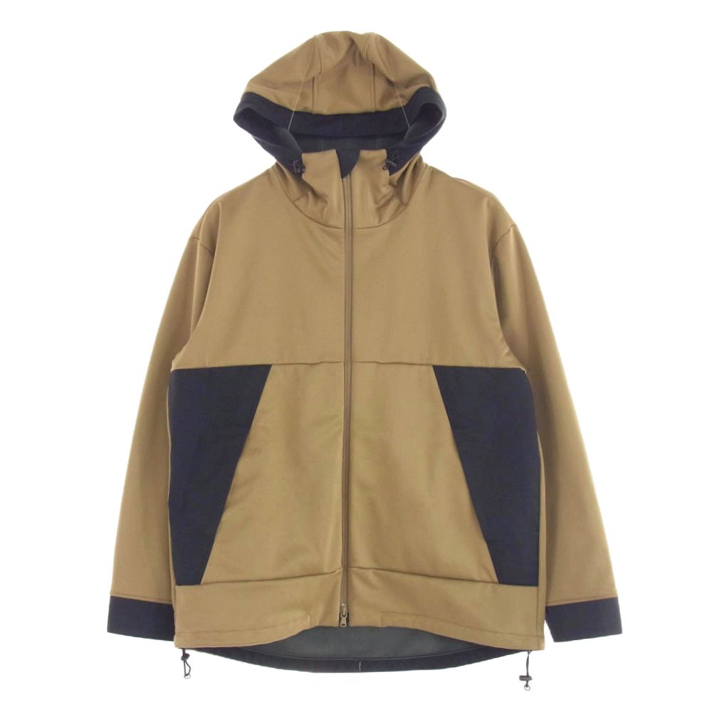 カーリーアンドこー curlyu0026co ALL-PURPOSE PARKA ソフトシェル パーカ ジャケット ライトブラウン系 ブラック系 2【中古】