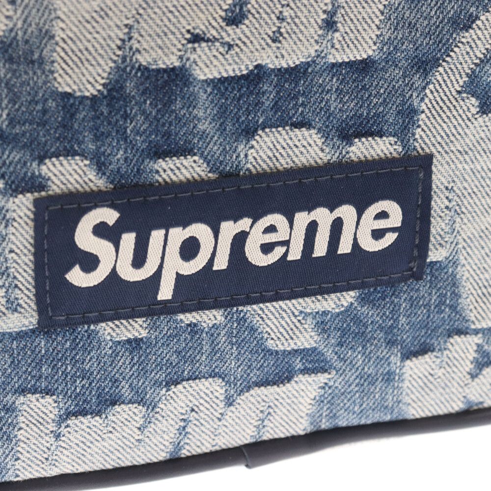 シュプリーム SUPREME 22SS ジャガードデニム 似合っ ウエストバッグ 青 