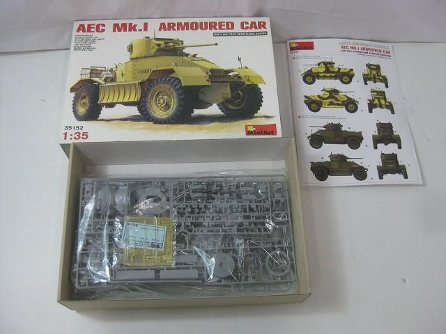 新作通販！ 未組立 プラモデル ミニアート 1|35 AEC Mk.I装甲車 プラモデル 35152 期間限定SALE実施中。