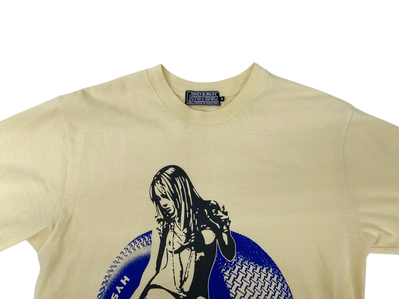HYSTERIC GLAMOUR / HYSTERIC MOTOR GIRL T/長袖Tシャツ/XL/コットン/イエロー/02243CL01 HYSTERIC GLAMOUR (ヒステリックグラマー) MOTOR GIRL 長袖Tシャツ L/S