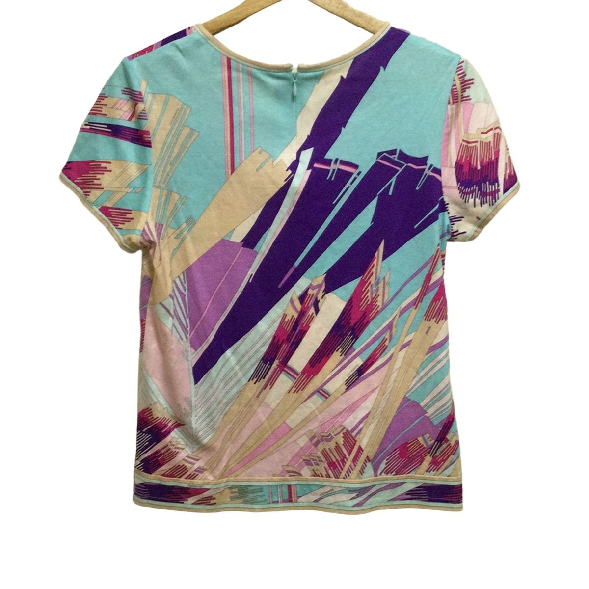 未使用級✨レオナール 半袖カットソー 綿100% 大きいサイズ42ダークブラウン 143323014007-1.jpg