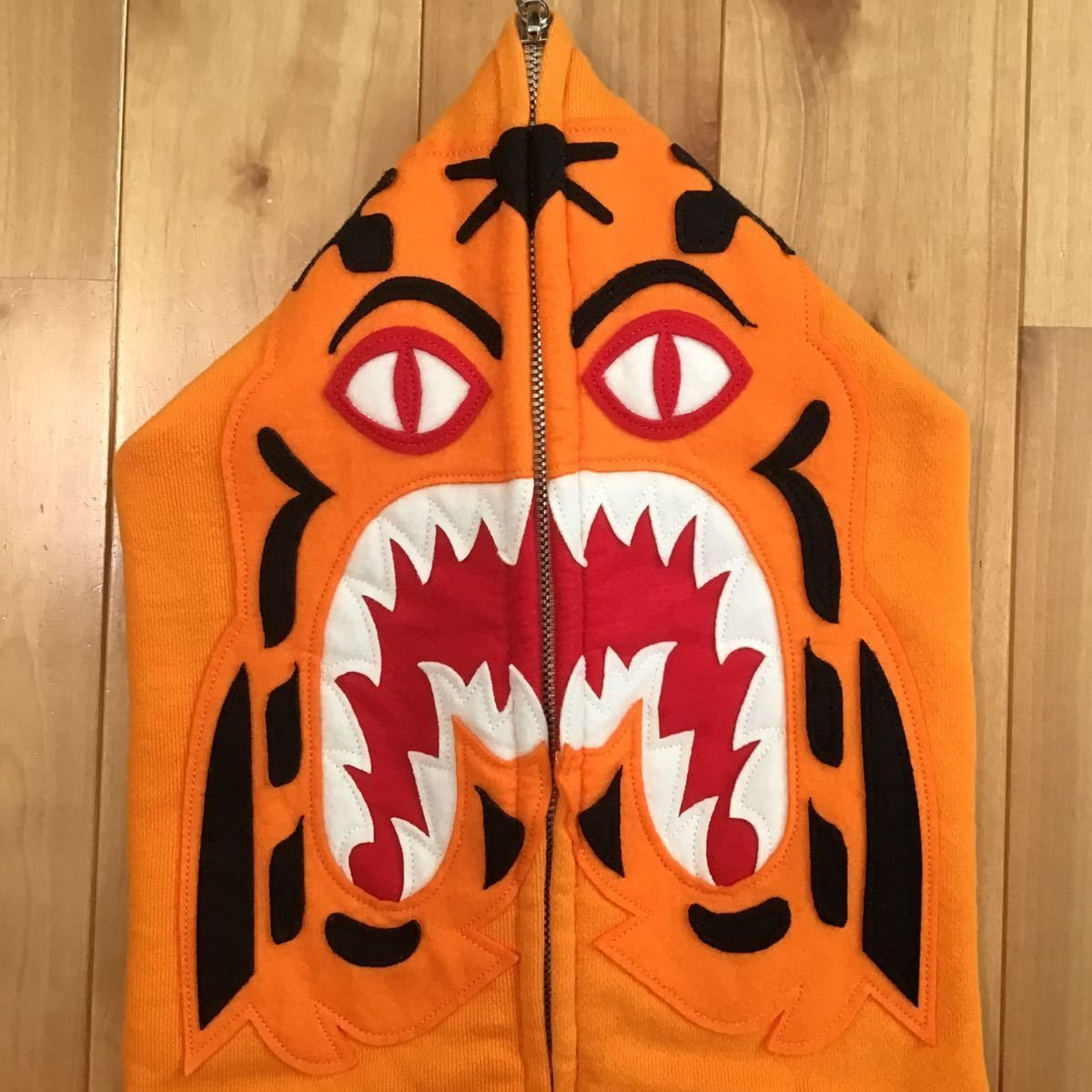 ☆初期☆ タイガー パーカー Sサイズ orange tiger full zip hoodie a ...