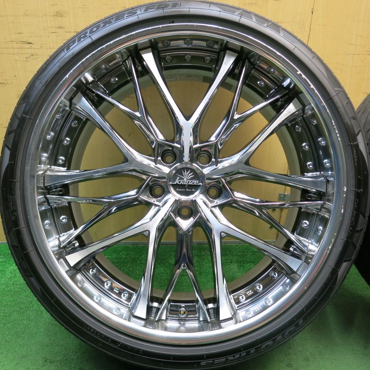 大幅割引！ バリ溝 24年 キレイ 9.5分 kranze WEAVAL 245 35R21 トーヨー プロクセス FD1 21インチ クレンツェ ウィーバル PCD114.3 5H 5091406HAノ