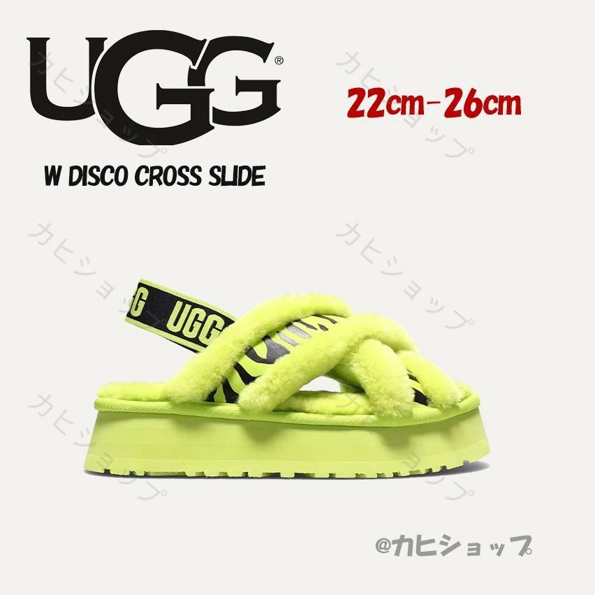 UGG / アグ : 【レディース】W DISCO CROSS SLIDE 1121550 ディスコ クロス スライド レディース サンダル 厚底  ANIMALIA KEY LIME アニマリア キーライム - メルカリ