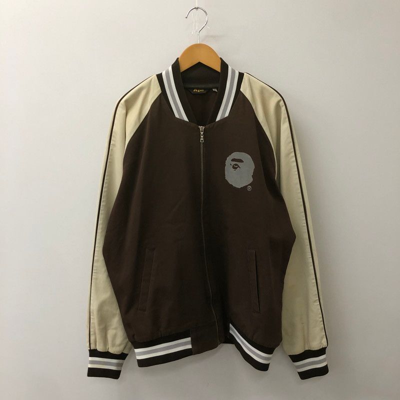 エイプ　AAPE NOW スタジャン XL 赤/白 AAPE NOW スタジャン XL 赤/白