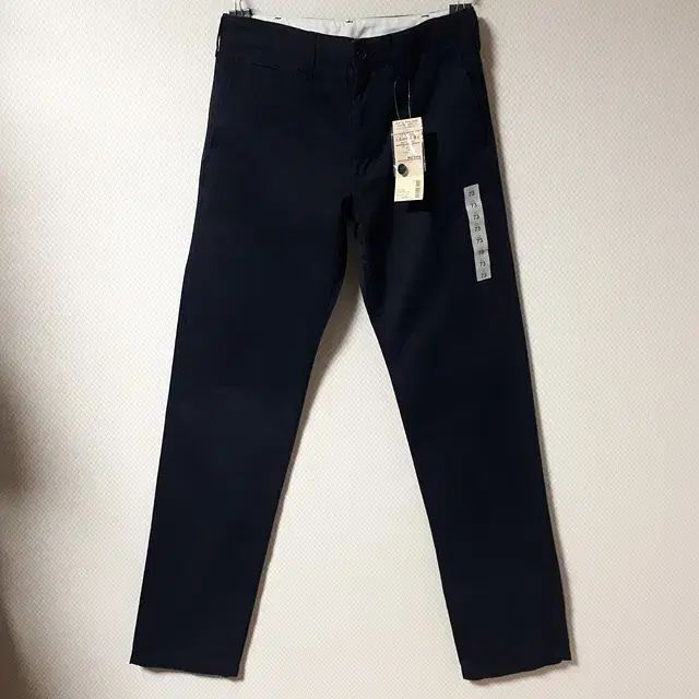 29 ／ MUJI ネイビー 七面鳥 綿 チノパンツ/ ー 1068