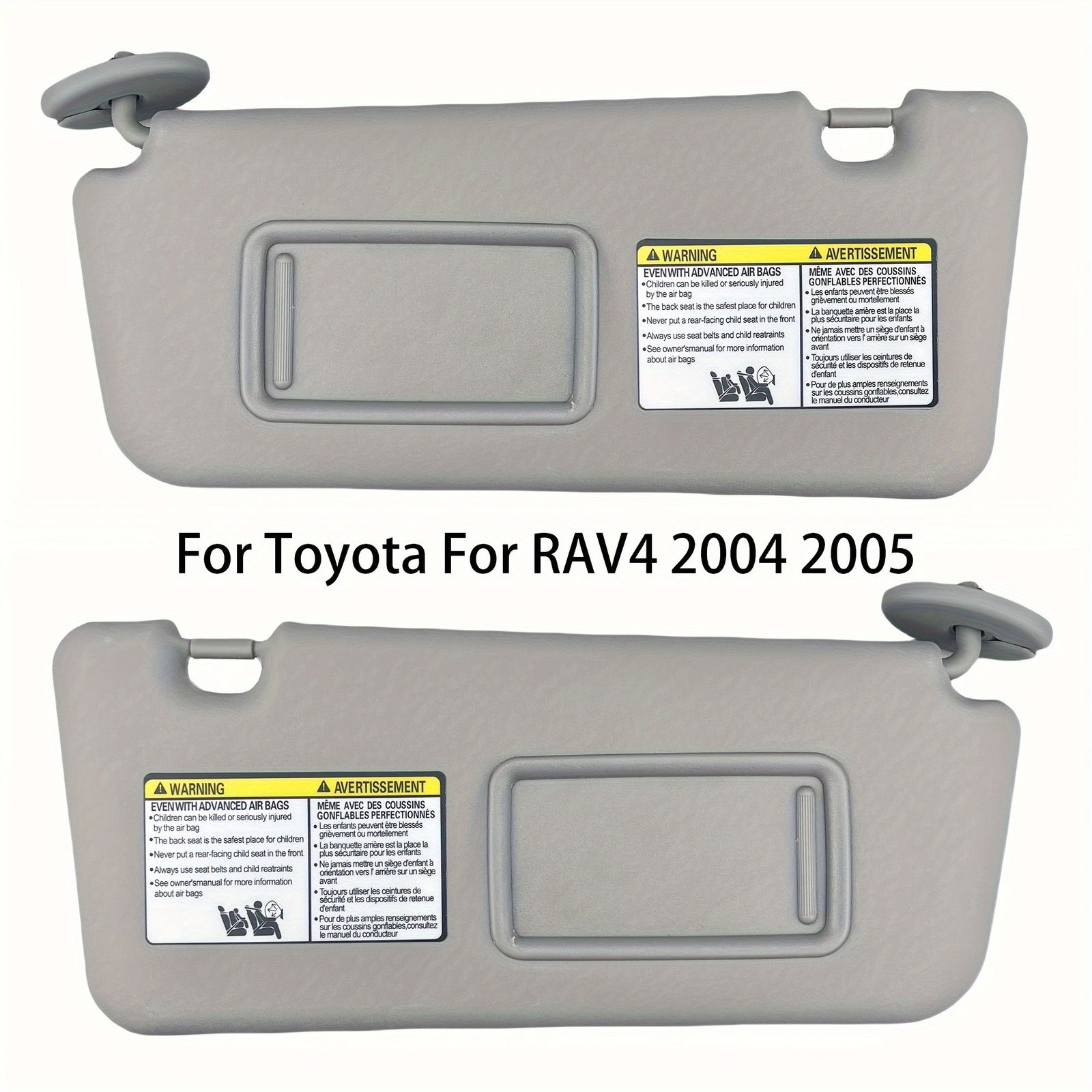 2005 モデルのための左と右のサンバイザーを備えたペアのサンバイザー