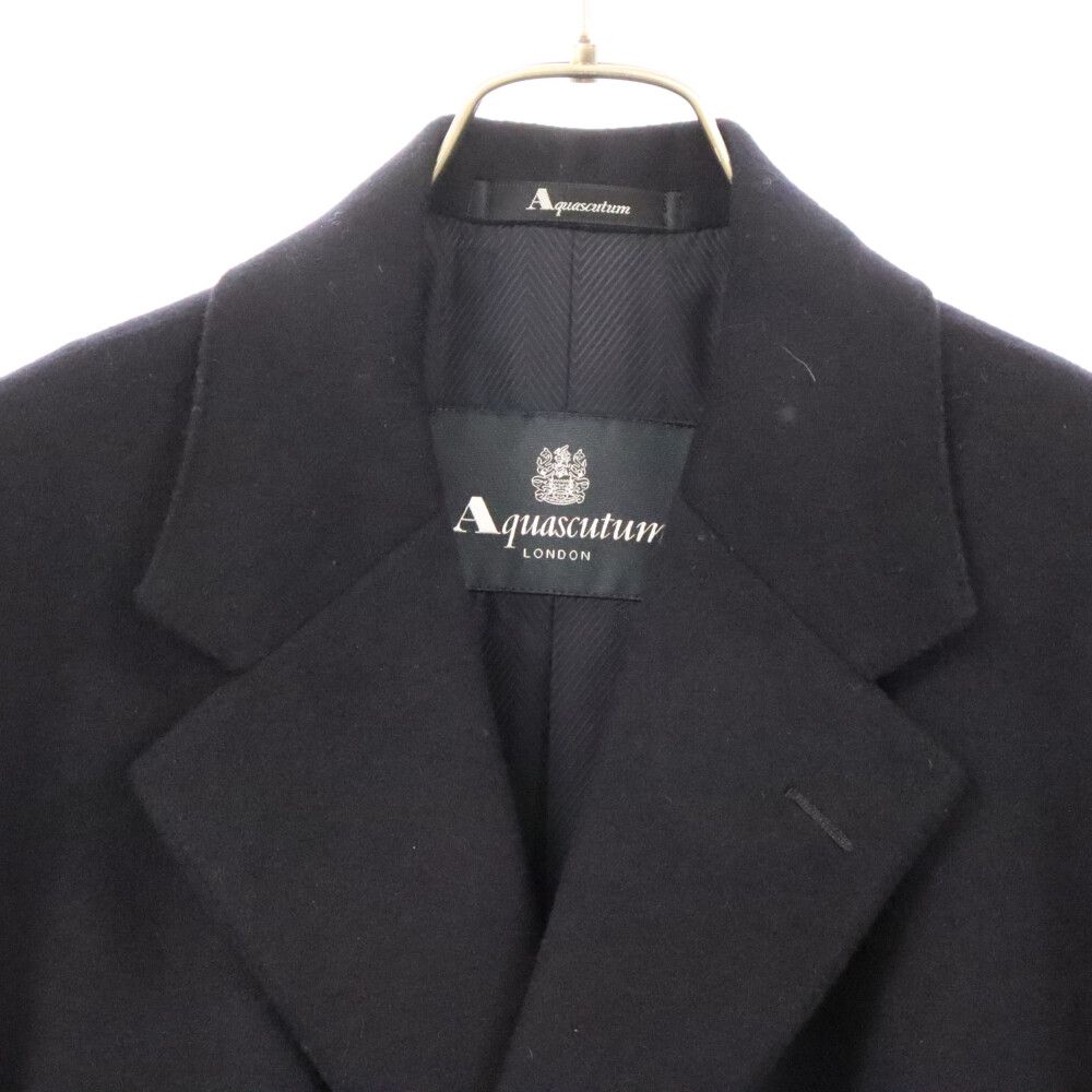 Kentucky【美品】Aquascutum カシミヤ　コート Aquascutum (アクアスキュータム) カシミヤ チェスター ロング コート