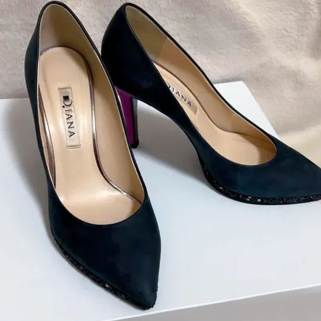 ✨美品✨ DIANA ダイアナ バイカラー パーティー ヒールパンプス