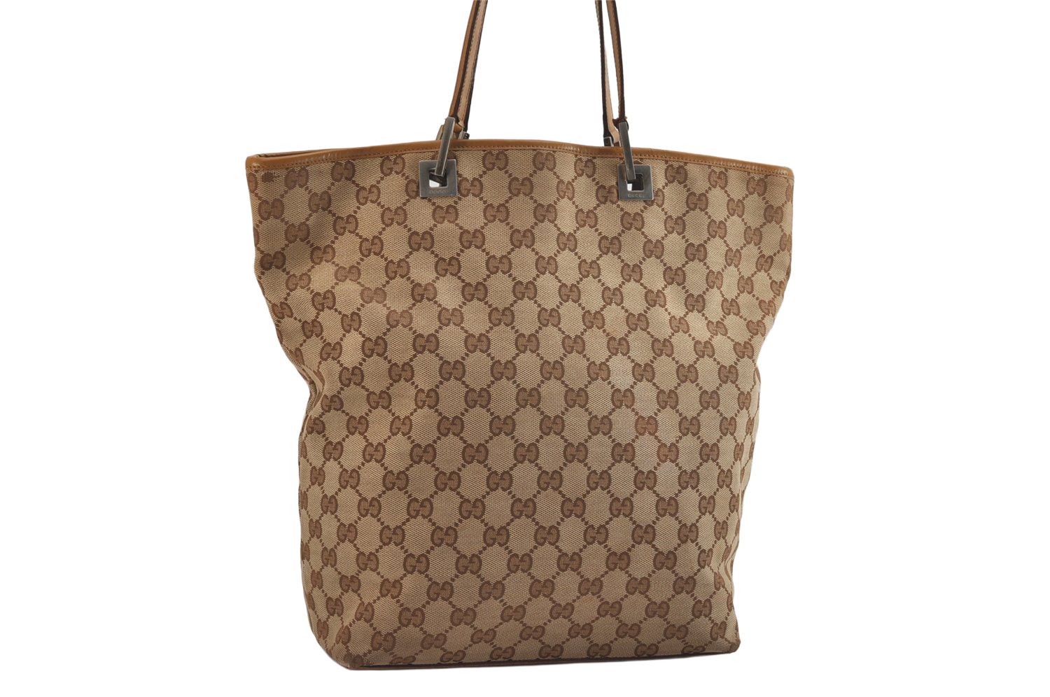 GUCCI グッチ ヴィンテージ ショルダートートバッグ GGキャンバス 