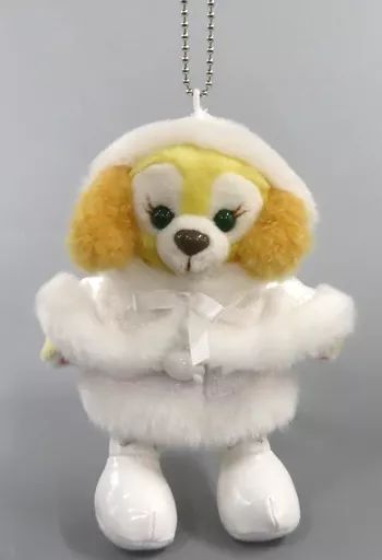 ダッフィー＆フレンズ　ウィンタータイムワンダーズ　クッキーアン　ぬいぐるみバッジ ダッフィー＆フレンズのホワイト・ウィンタータイム・ワンダーズ