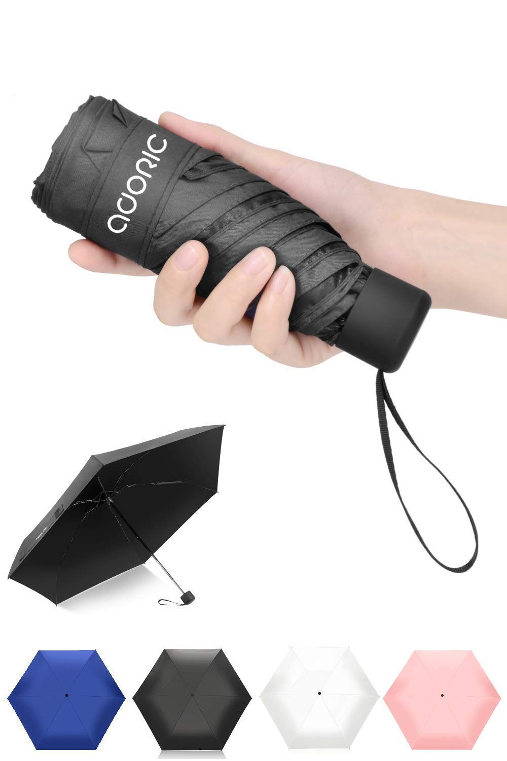 【特価商品】コンパクト レディース 100紫外線遮光 UPF50++携帯便利 折りたたみ傘 晴雨兼用 小型 UVカット完全遮光 手動開閉 6本骨 軽量 215ｇ日焼け防止 人気 高強度グラスファイバー 梅雨対策
