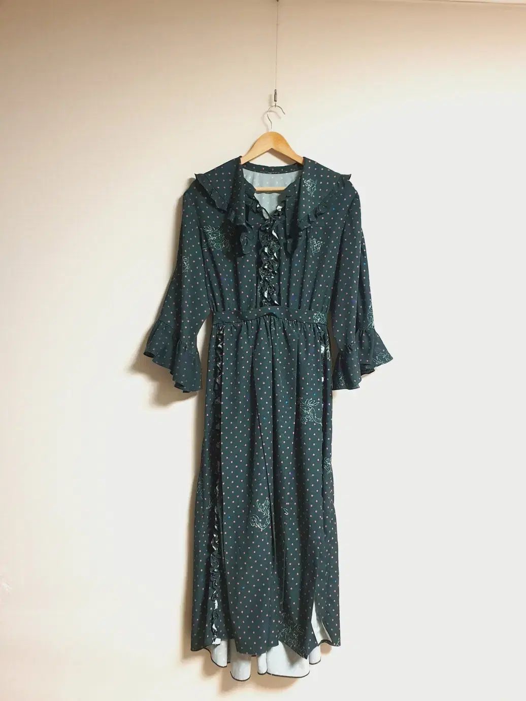 SYSTEM システム system The HANDSOME フラップ フリル ワンピース 55 サイズ