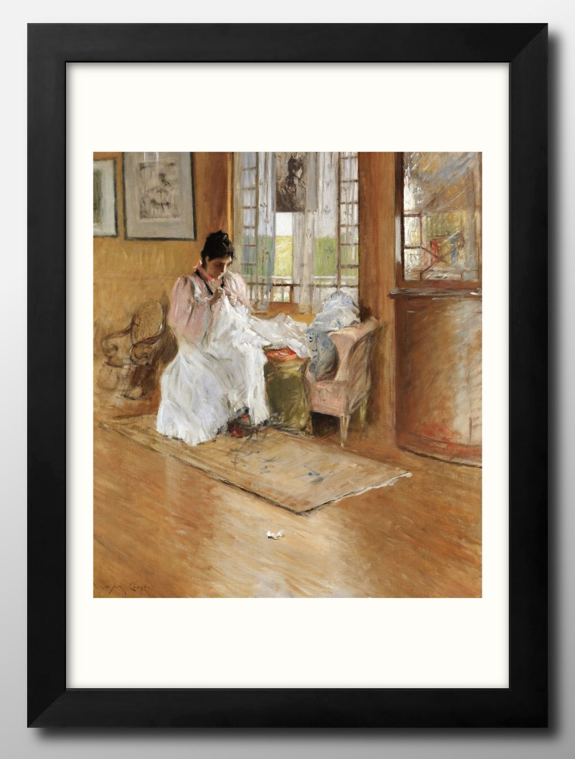 ポスター 絵画 インテリア A3サイズ 11665ウィリアム・メリット・チェイス イラスト アート 北欧 メルカリ