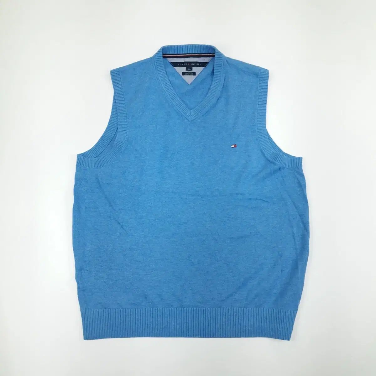 【雷市場（ポンジャン）商品韓国直送】 （ CS263 ） L Tommy Hilfiger(トミーヒルフィガー) スカイブルー ニット セーター ベスト knit