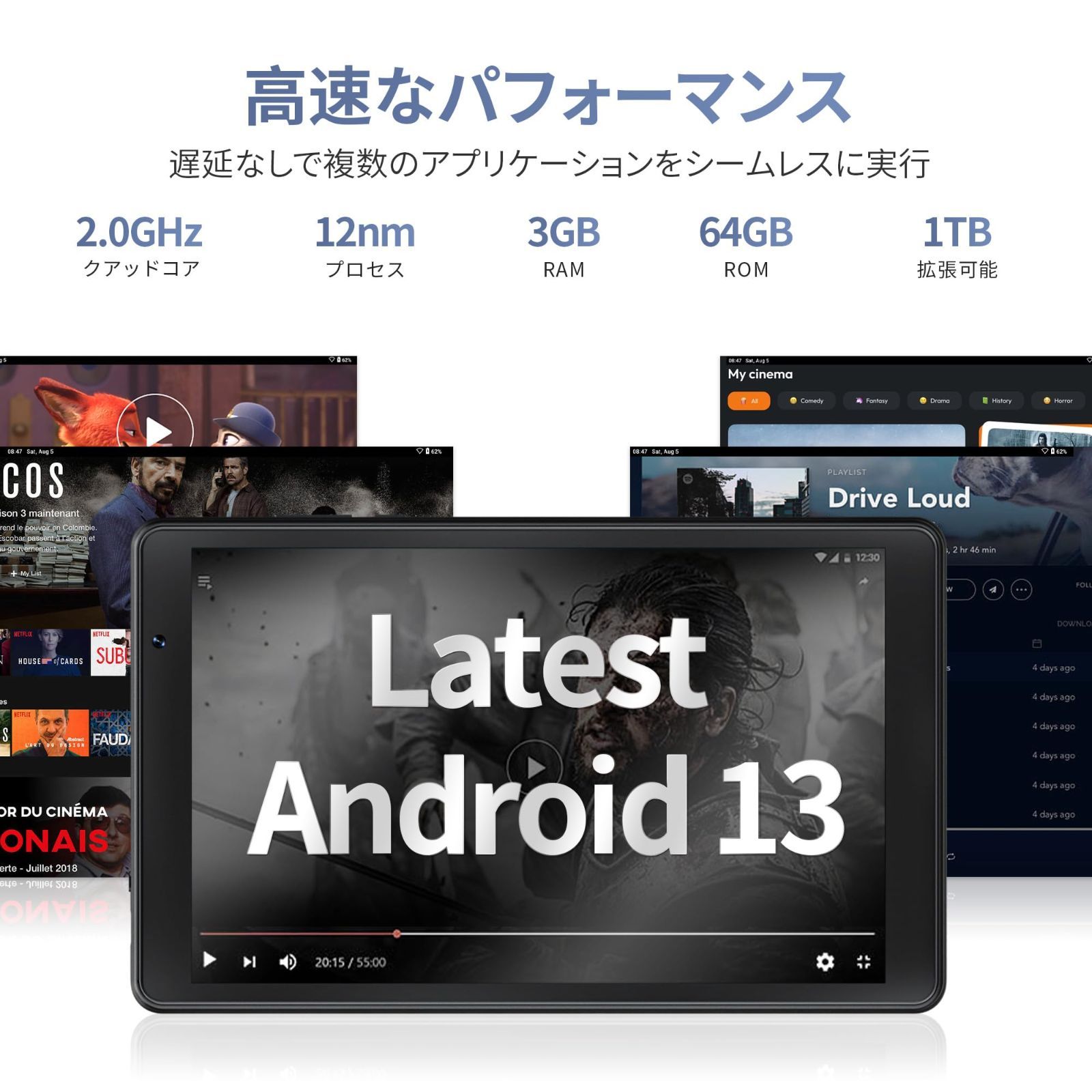 数量限定】WiFiモデル タブレット タブレット 2.4G/5G IDロック解除