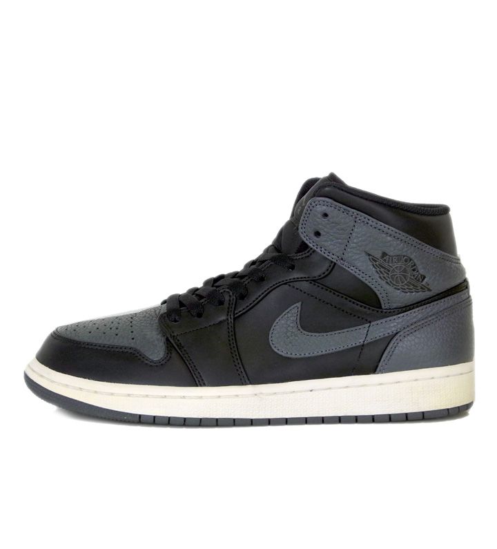 ナイキ NIKE □ 【 AIR JORDAN 1 RETRO MID BLACK DARK GREY 554724