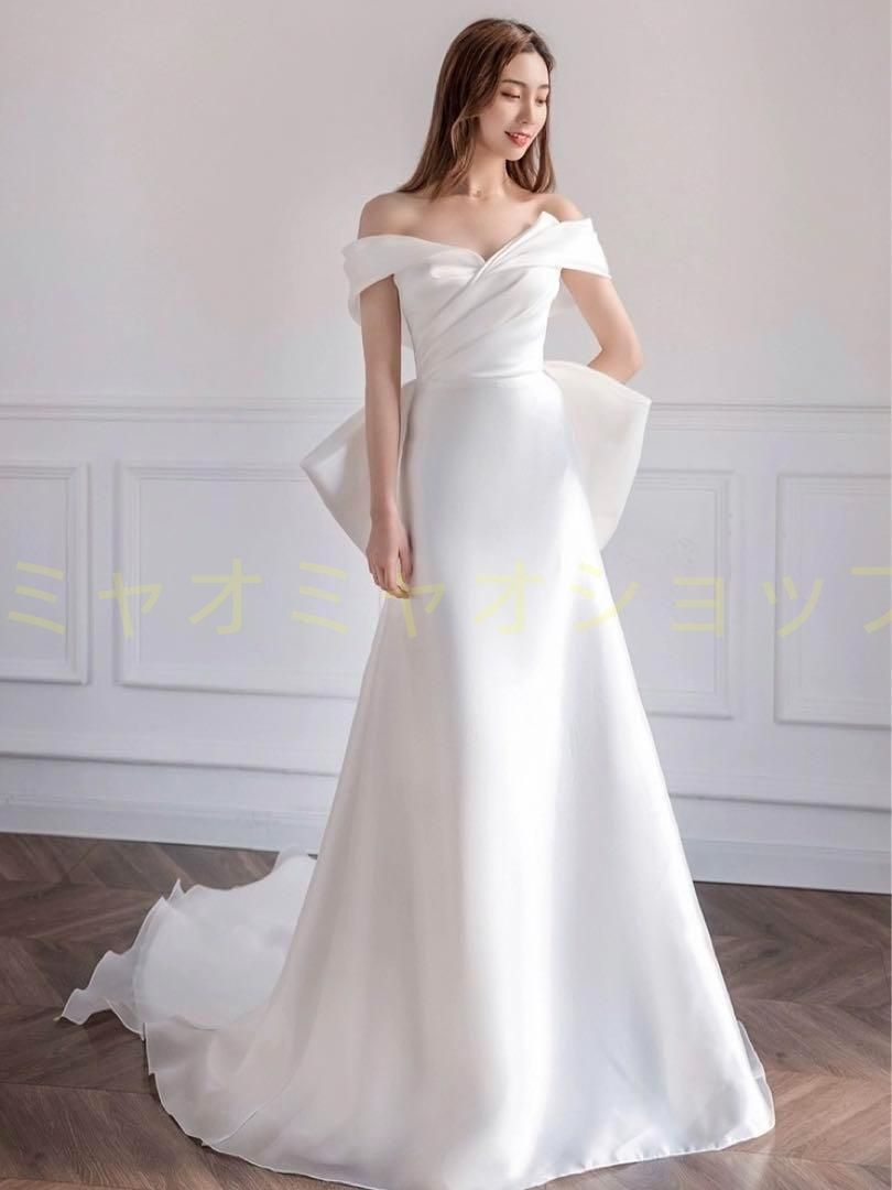 新品未使用 ウェディングドレス 大人なスレンダーライン 結婚式 新品未使用 ウェディングドレス 大人なスレンダーライン 結婚式