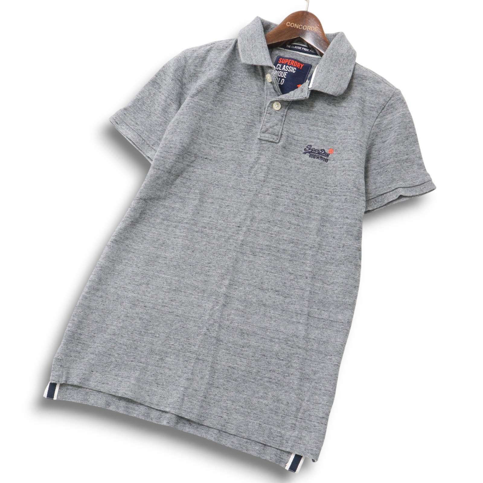 美品 スーパードライ極度乾燥しなさい 半袖ポロシャツ 大人カジュアル美シルエット Superdry スーパードライ 極度乾燥(しなさい) 春夏 ロゴ刺繍