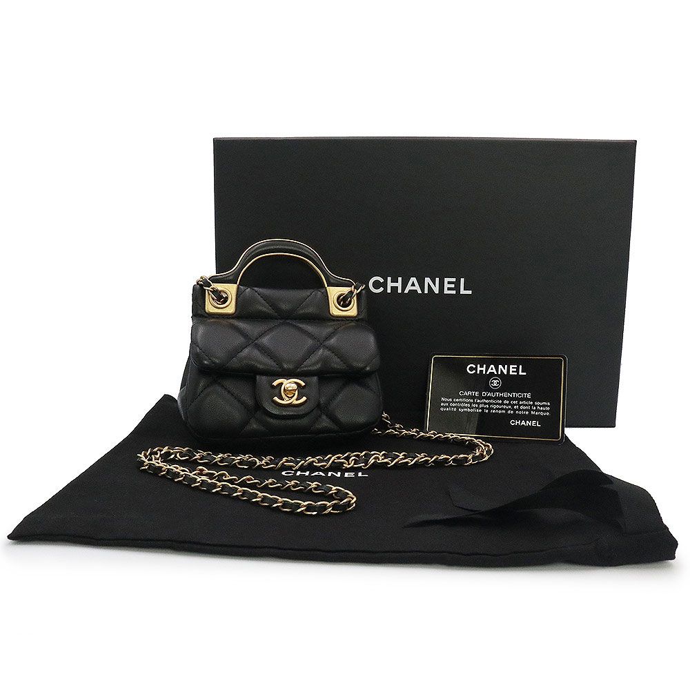 シャネル マトラッセ チェーン クラッチ ミニ ウォレット カードケース
