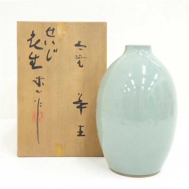 初代宮永東山 青磁花瓶 2025年最新】宮永東山 青磁花瓶の人気アイテム - メルカリ