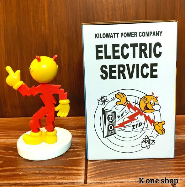 レディ キロワット フィギュア】小物入れ Reddy KILOWATT POWER AMERICAN FIGURE レディキロ アメリカンフィギュア  インテリア 模型 雑貨 グッズ ソフビ 人形 企業キャラクター アメリカ - メルカリ