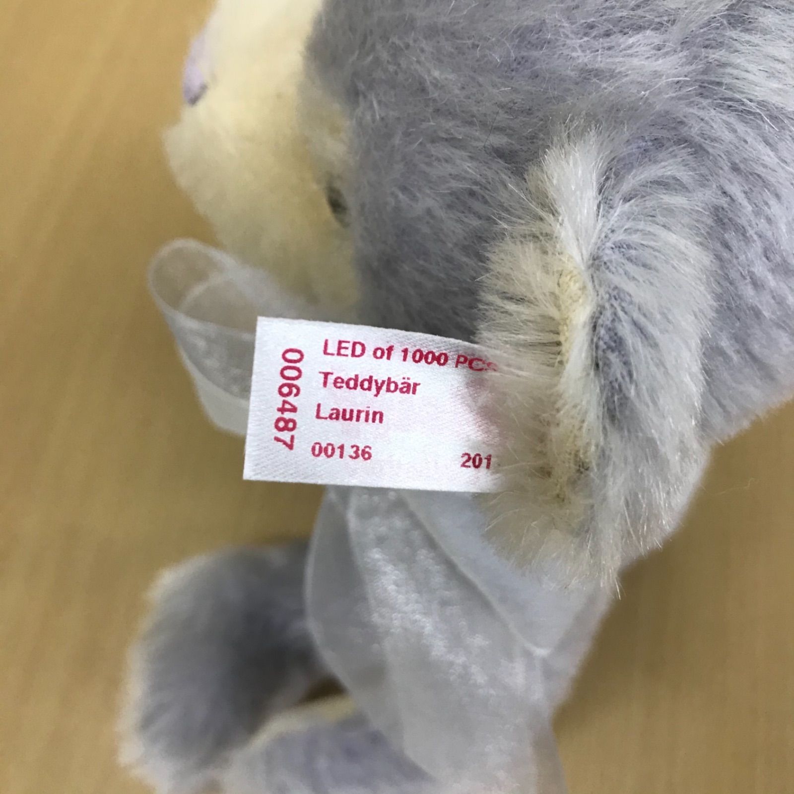 美品 シュタイフ 2017年 1000体限定 ローリン テディベア モヘア