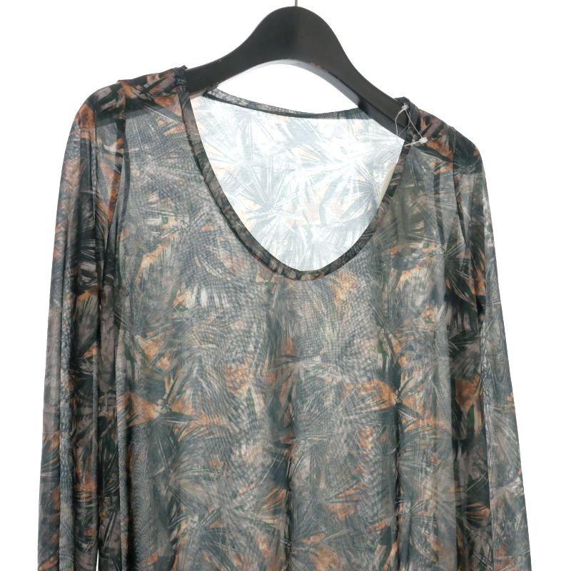 フミエタナカ FUMIE TANAKA 23SS SHEER PRINT LONG OP ロング
