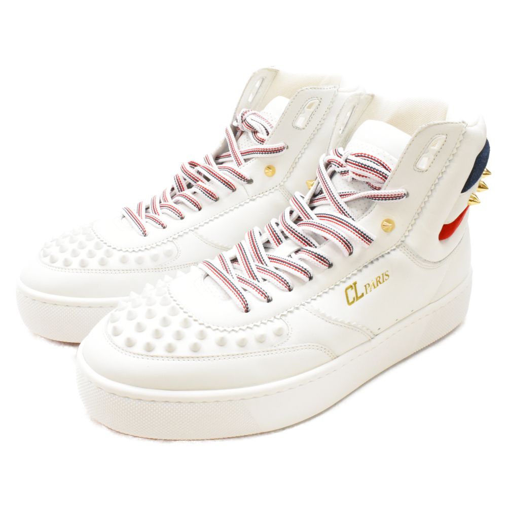 【完売必至】ルブタン メタリックスパイクロートップスニーカー Christian Louboutin 美品○クリスチャンルブタン TOP RUI