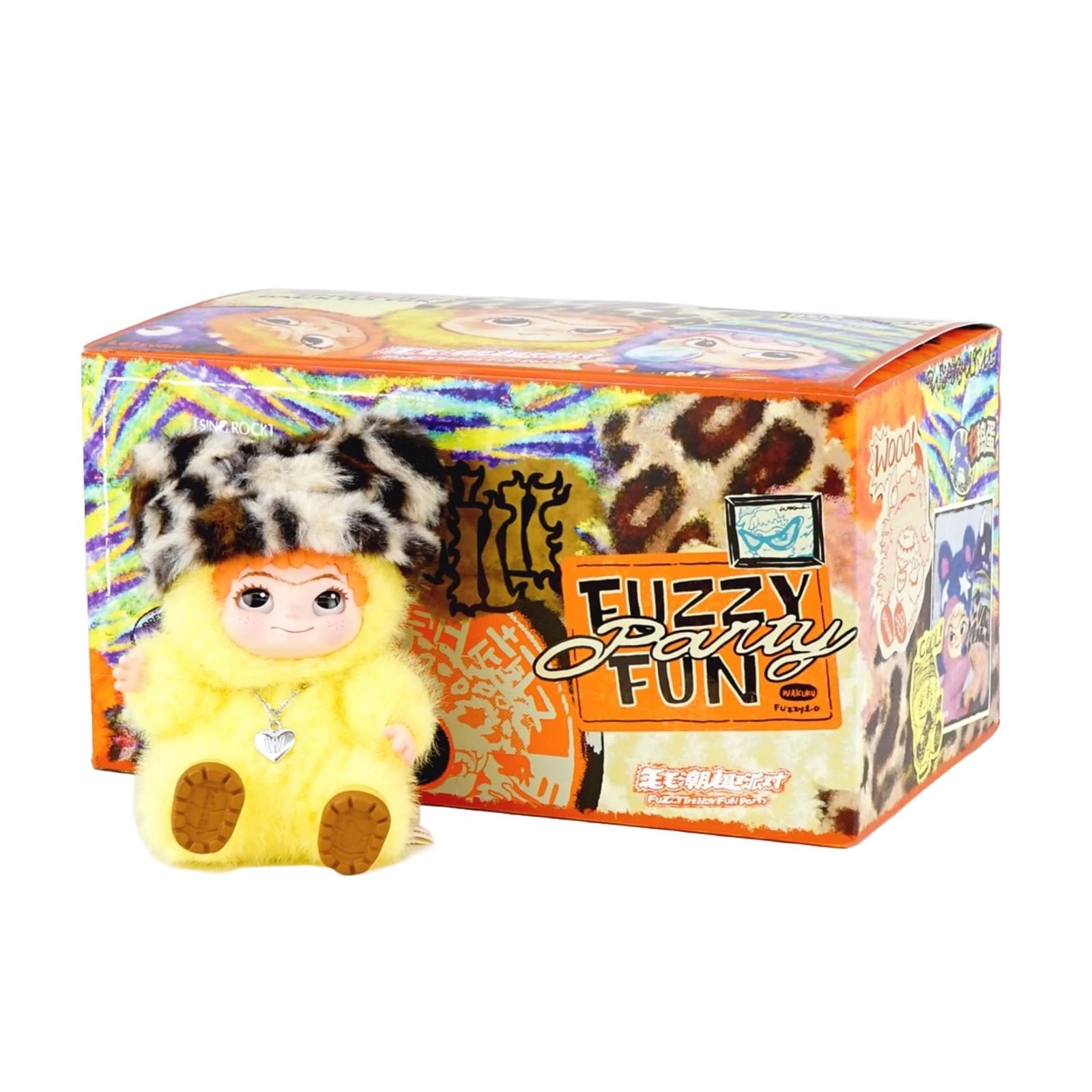 ハシートップイン ワクク WAKUKU アソートボックス 6個入り トレーディングマスコットシリーズ FUZZY TRENDY FUN PARTY ぬいぐるみ