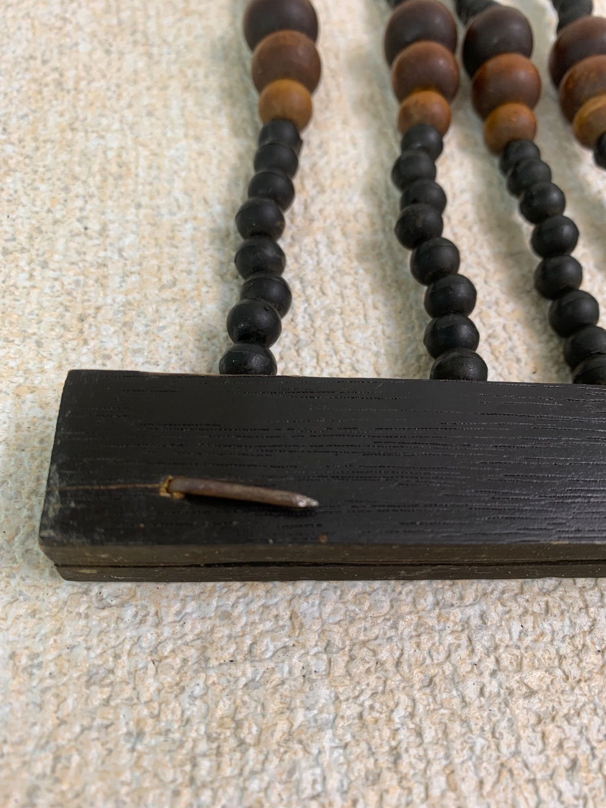 フォロー割対象商品】昭和レトロ！木製珠のれん パーテーション