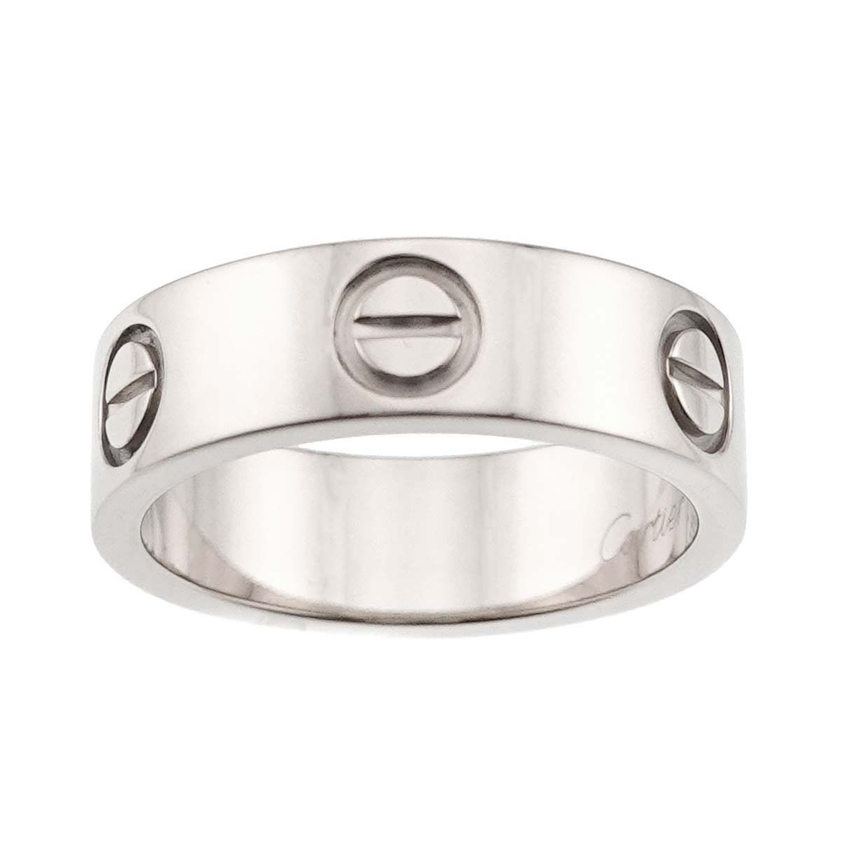カルティエ Cartier ラブ #49 リング K18 WG ホワイトゴールド
