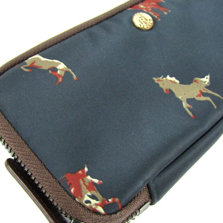 ラシット 長財布 WOODLANDER 馬柄 ナイロン/レザー ブランド ロング