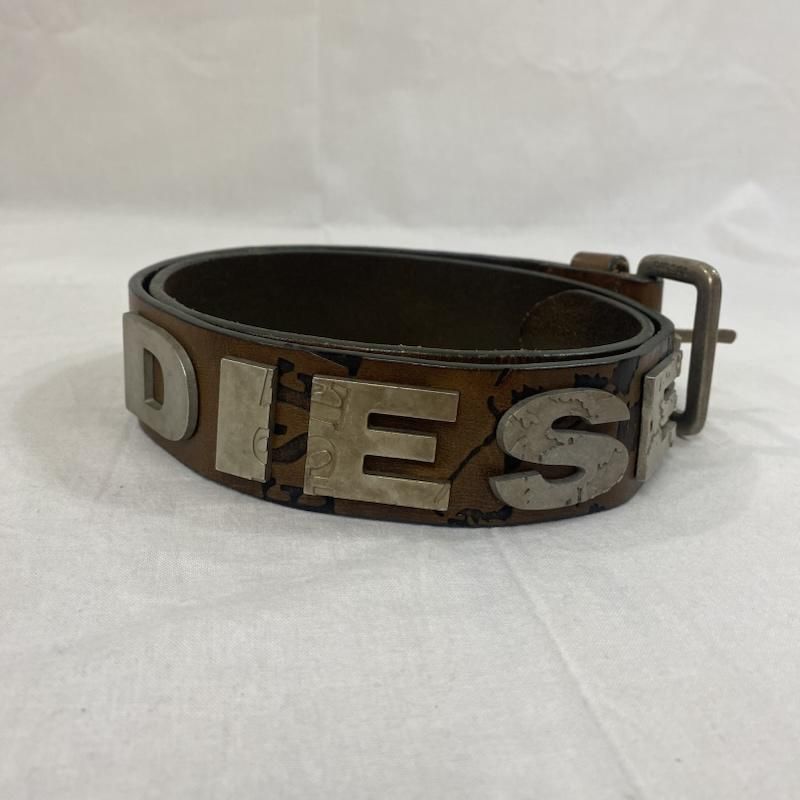 レア 希少品 ディーゼル DIESEL 78 本革 ベルト ブラウン