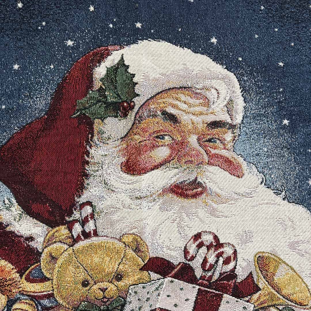 vintageラグ カーペット USA製 ポートレート クリスマス 2111