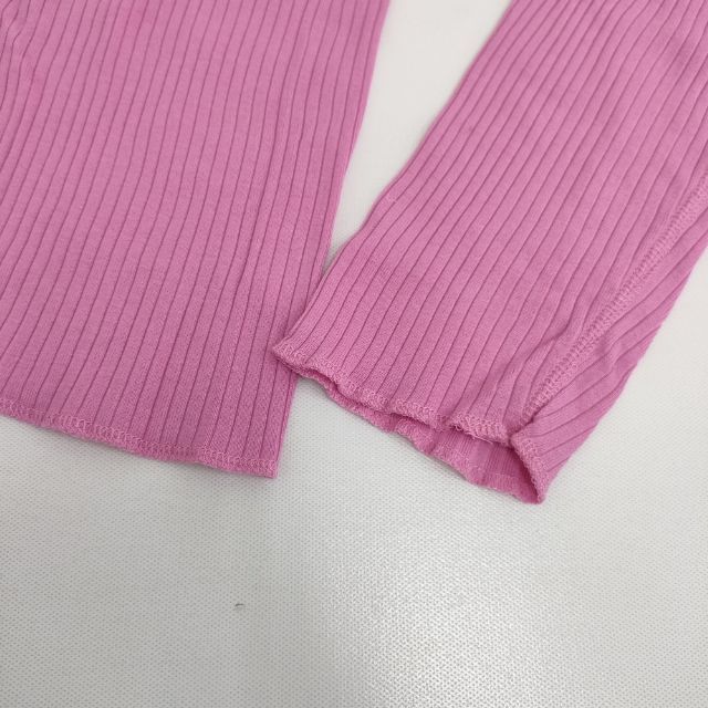 Shinzone リブ タートルネック 長袖Tシャツ カットソー ロンT