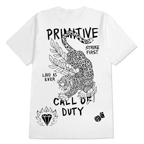 PRIMITIVE SKATEBOARDING × CALL OF DUTY (プリミティブ) Tシャツ Task Force Jacket  WHITE スケボー SKATE SK8 スケートボード ゲーム GAME - メルカリ