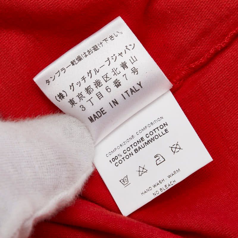  グッチ Tシャツ サイズ M レッド コットン レディース GUCCI 1-0233090 アンサンブル トップス