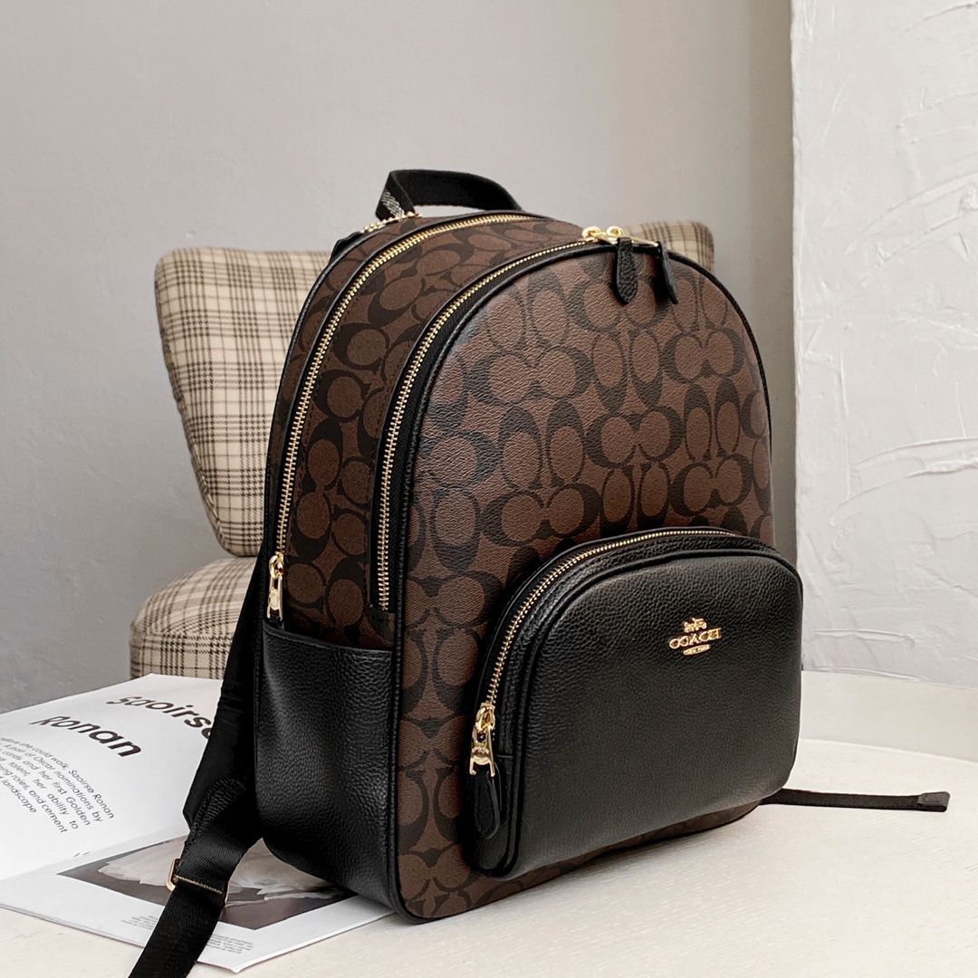 COACH シグネチャー バックパック C5671 ブラウン×ブラック COACH シグネチャー バックパック リュック ブラウン/ブラック C5671