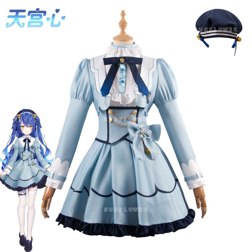天宮こころ コスプレ衣装 nijisanji vtuber コスプレ 仮装 イベント ハロウィン ドレス　パーティー　仮装 文化祭 コスチューム ステージ服 変装 演出服プレゼント