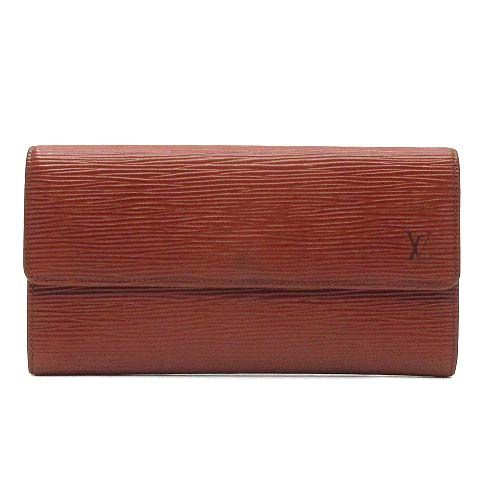 ルイヴィトン LOUIS VUITTON エピ ポシェット ポルトモネ クレディ 二つ折り 長財布 M63573 ケニアブラウン
