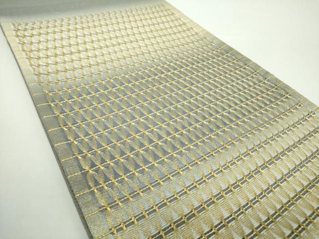 良質および割引価格です。 平和屋着物●ひなや工房 くむ あむ おる 伊豆蔵明彦 太鼓柄袋帯 横段文 金糸 正絹 DAAX4575ps