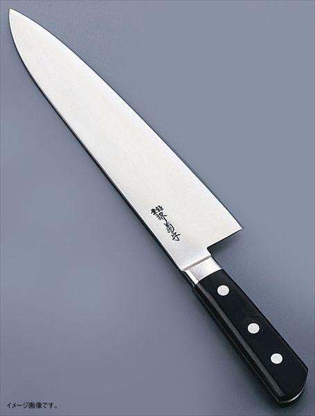 堺菊守 日本鋼 口金付 洋出刃 18cm N-518 (N)（takumi） 堺菊