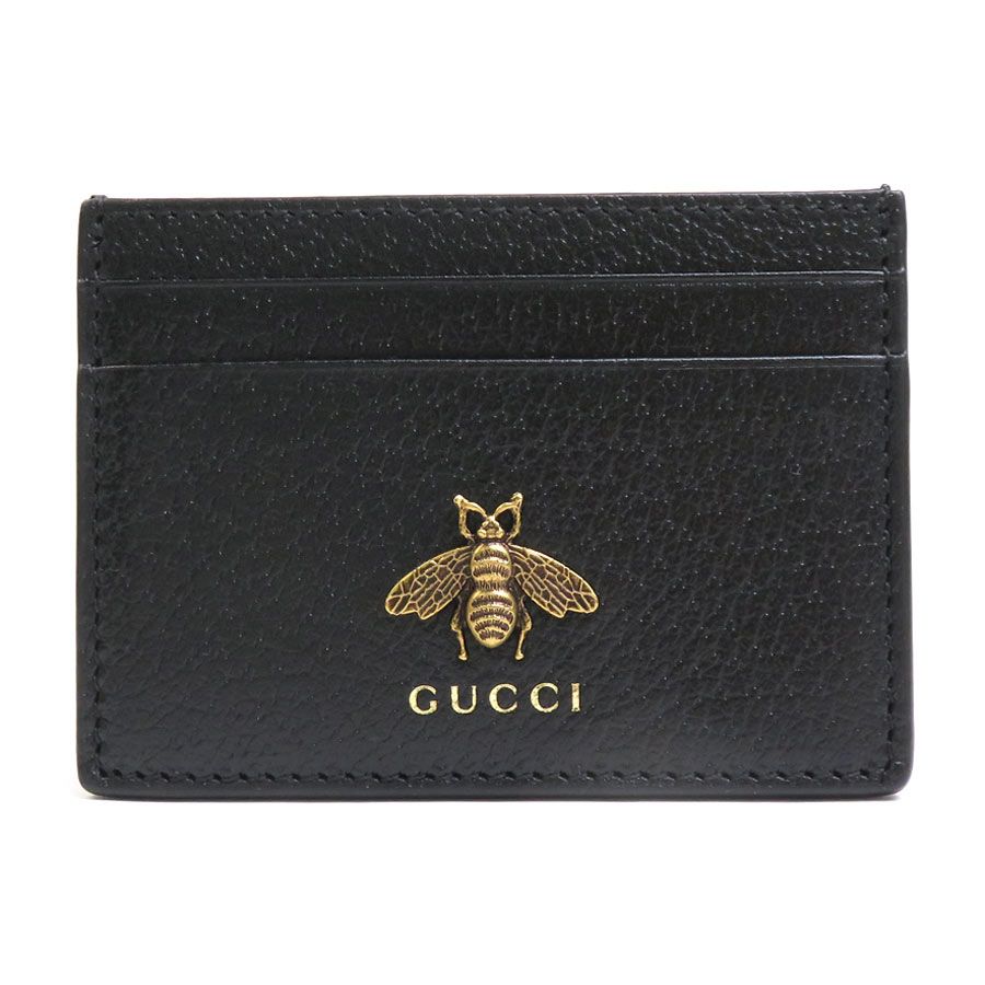 美品 グッチ GUCCI カードホルダー Bee 523685【54782】-