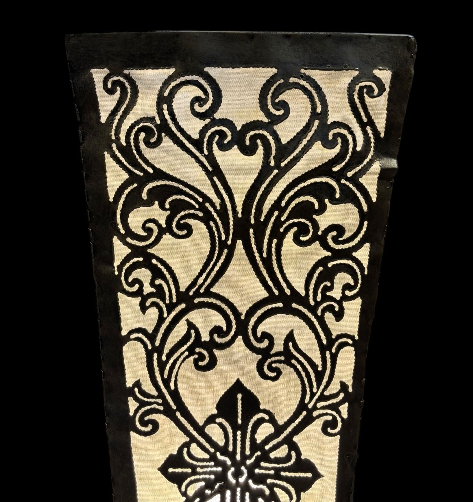 アイアン モロッコ 2灯式 フロアライト 角柱 おしゃれ インテリア照明 ハンドメイド 自然素材 布張り ライト 照明 モダン インテリア NEXPOTALLINN_EU