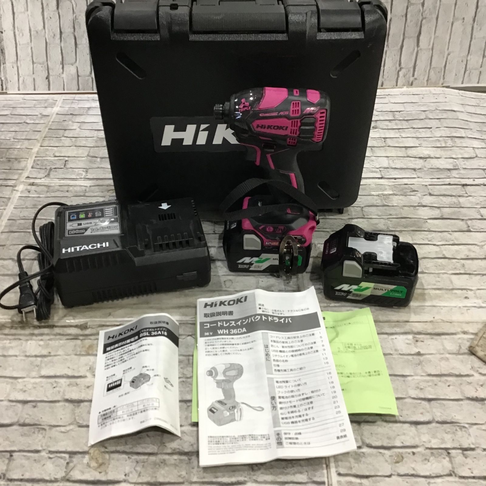 ハイコーキ(HIKOKI ※旧:日立工機) コードレスインパクトドライバー WH36DA(2XPBR)【川口店】