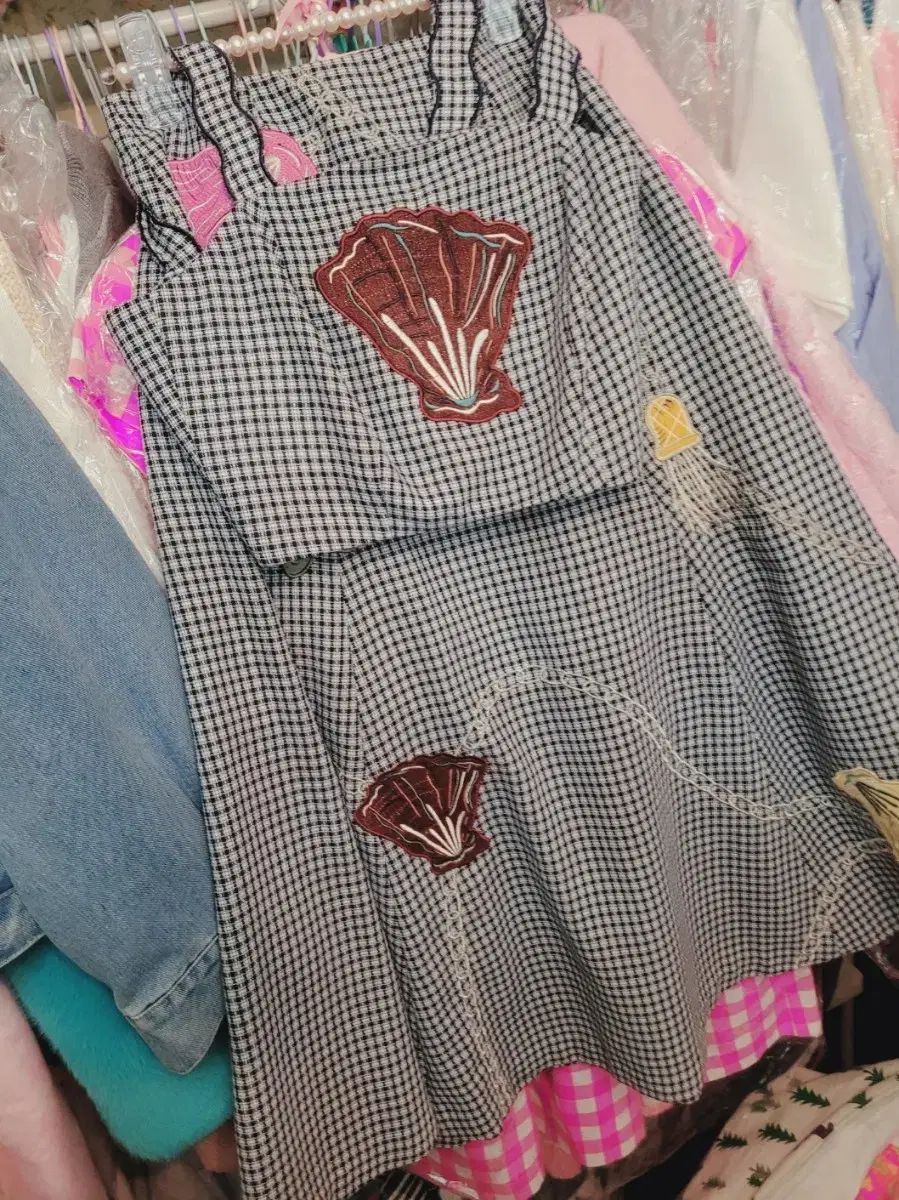 輸入貝殻ツーピースセット