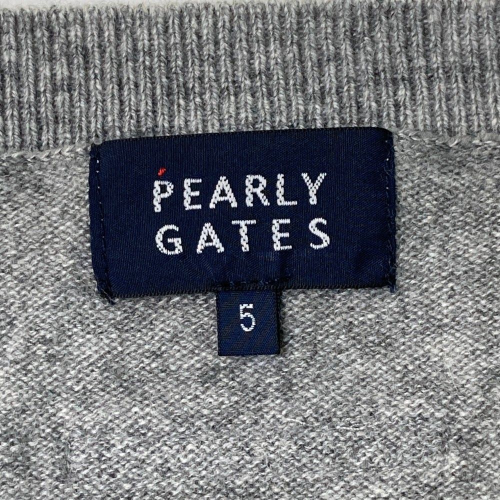 サイズ：5 PEARLY GATES パーリーゲイツ カシミヤ ニット セーター